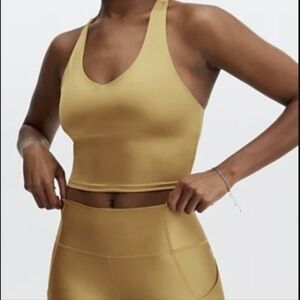 Metallic gold Fablectics set